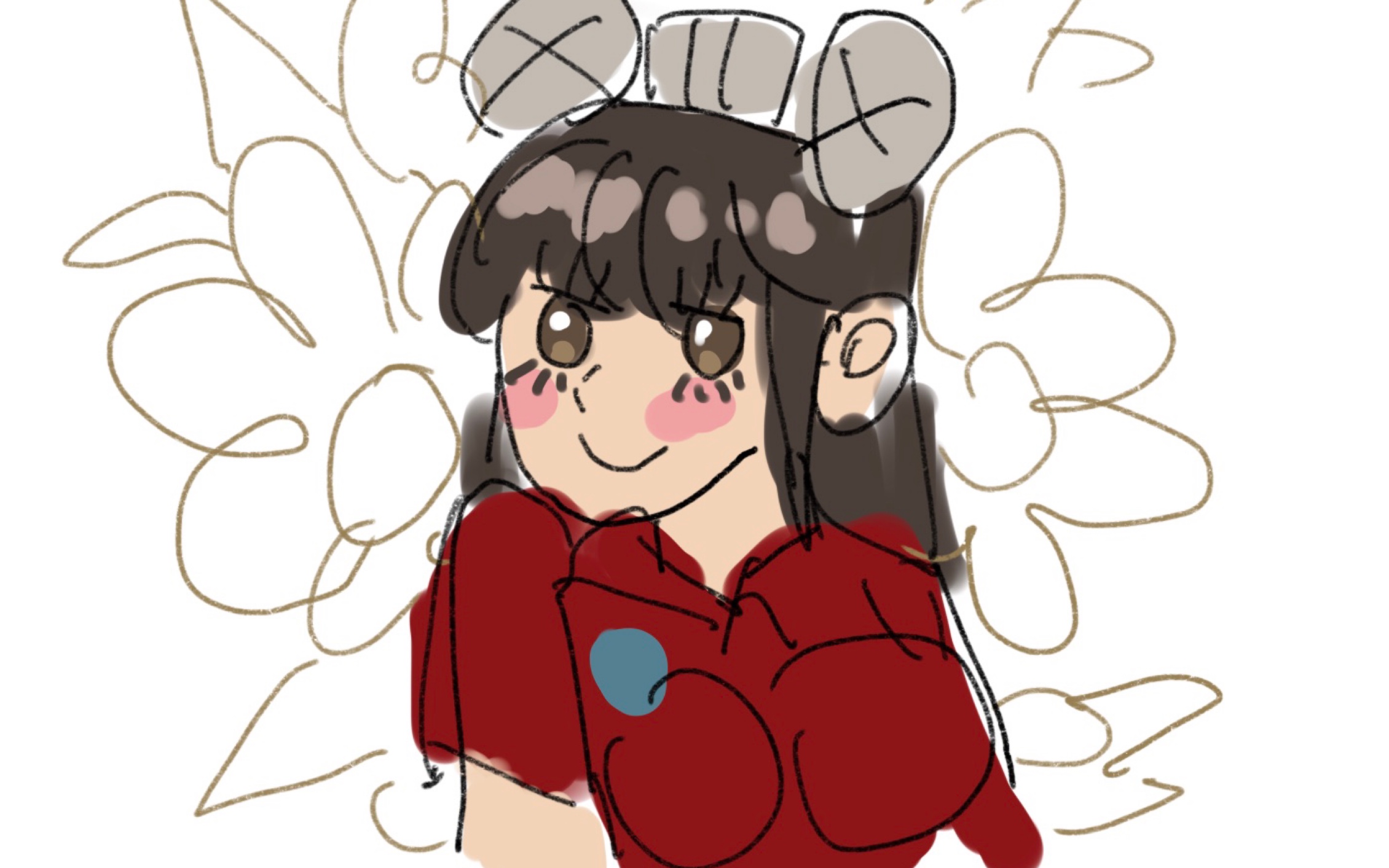 一个结花老婆绘画过程