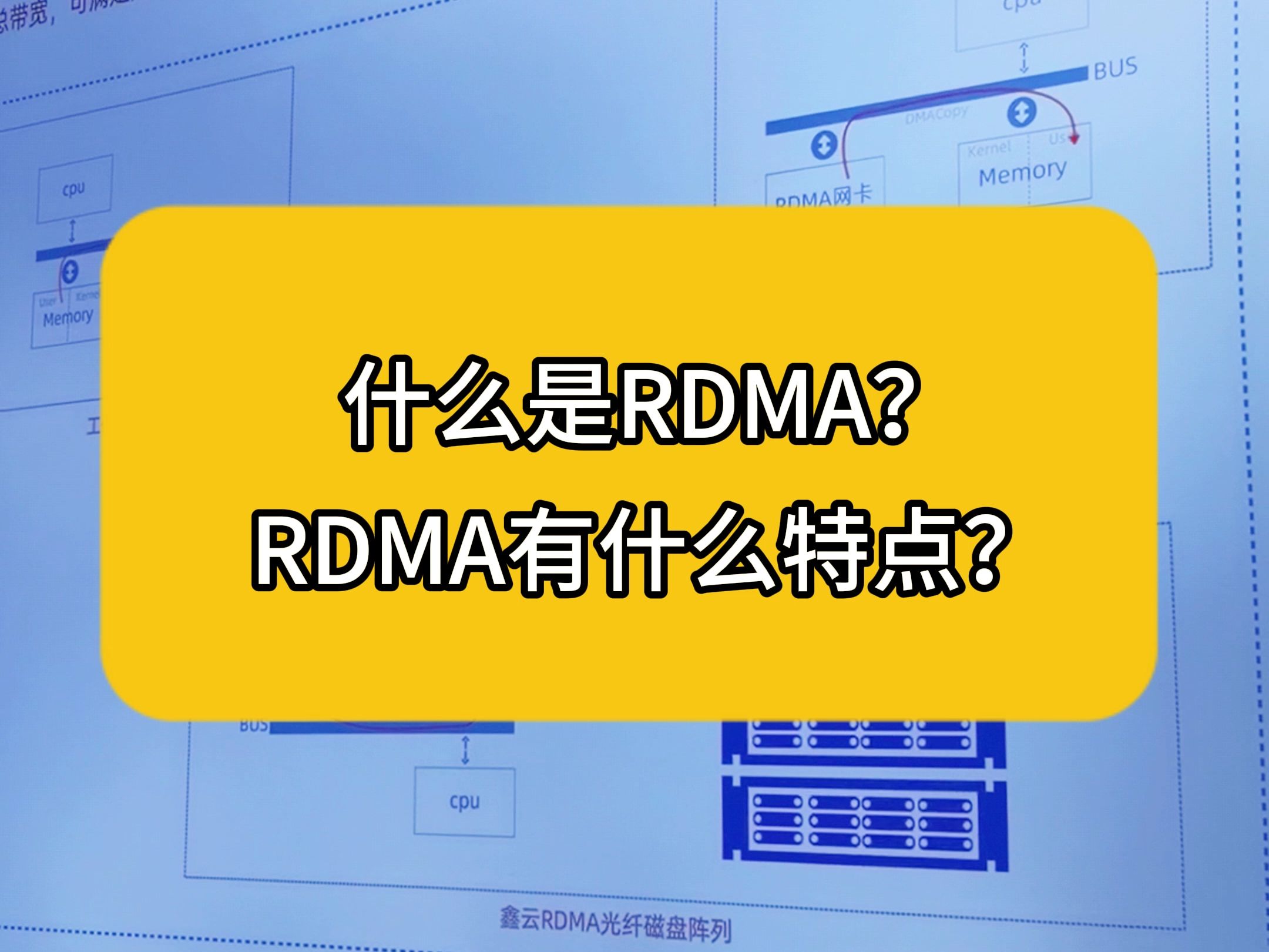 什么是RDMA?RDMA有什么特点?哔哩哔哩bilibili