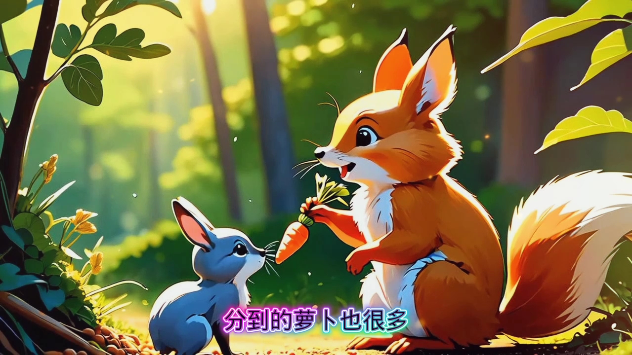 一只会分萝卜的兔子