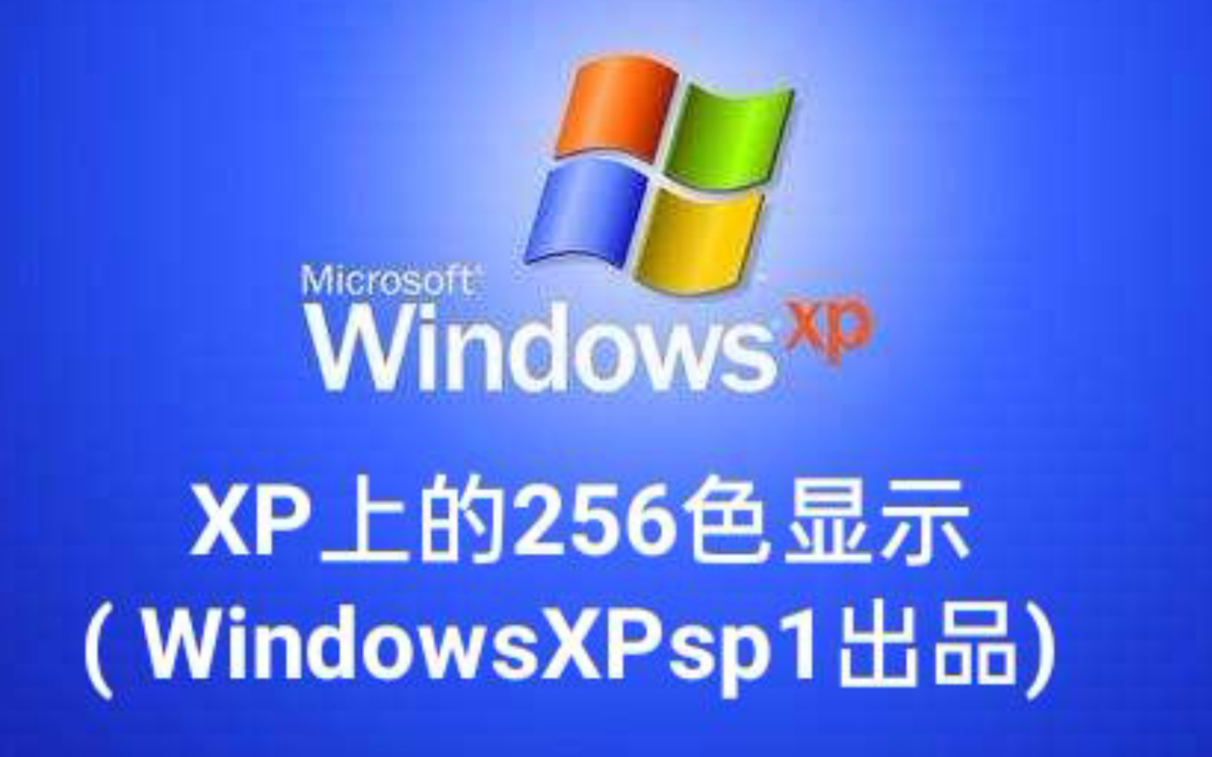 windows实验室1xp上的256色显示