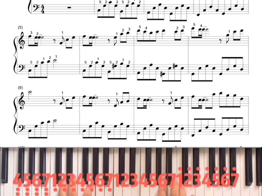 周杰伦钢琴谱#淡水海边 #钢琴教学 #周杰伦#五线谱#流行钢琴