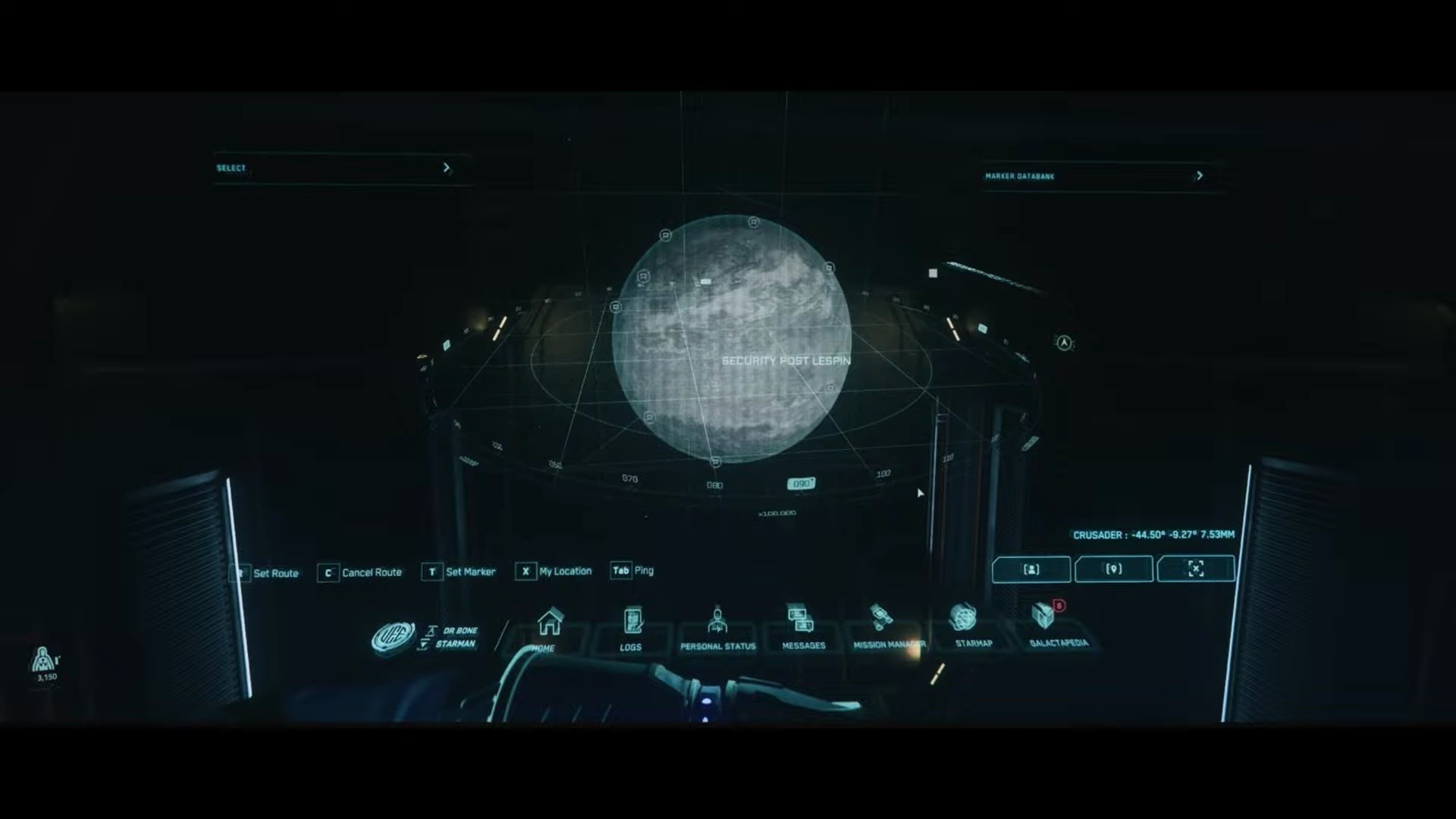 星际公民 全息星图和fui和hud界面展示