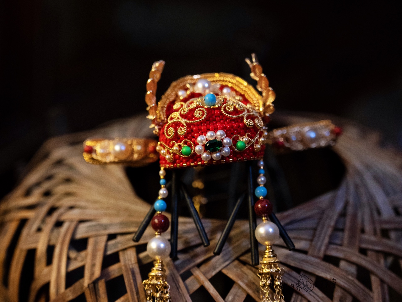 原创串珠～ 状元帽～ 谁家少年郎,骑马簪花来