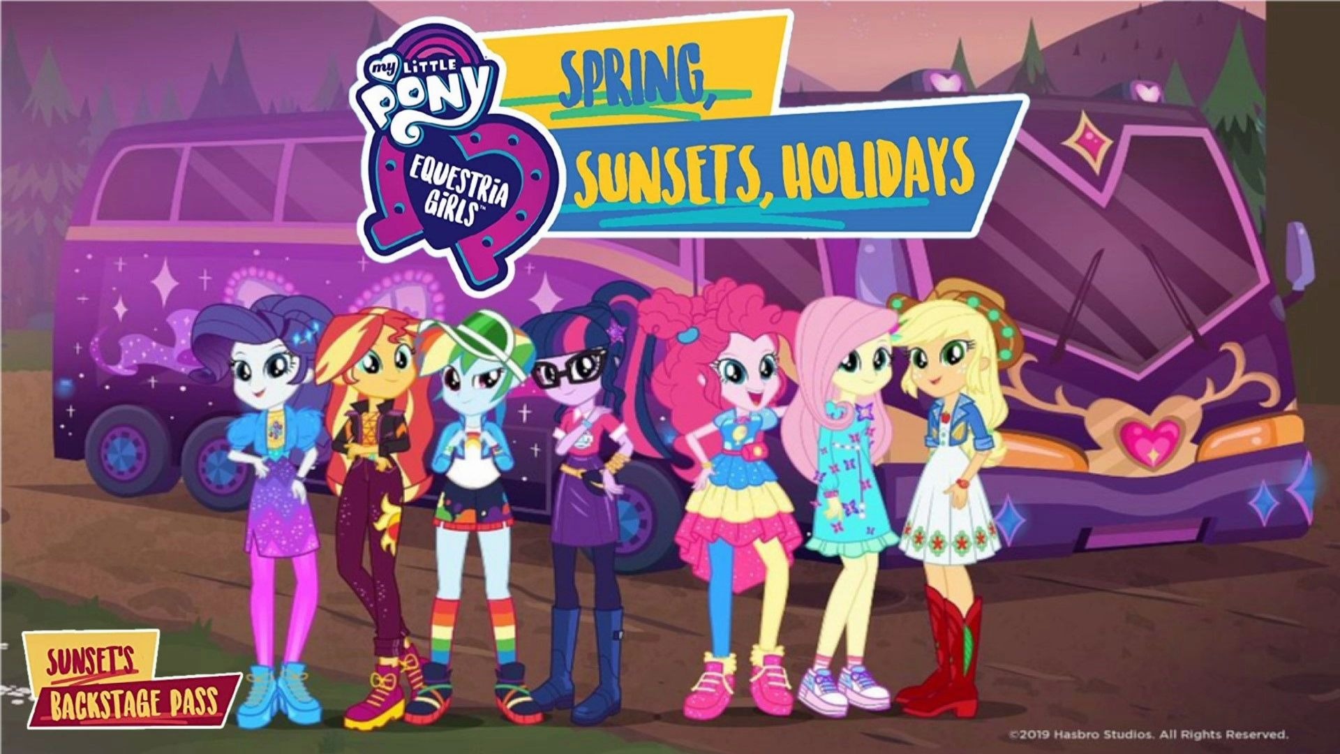 girls: sunsets backstage pass song/instrumental 小马国女孩:单曲