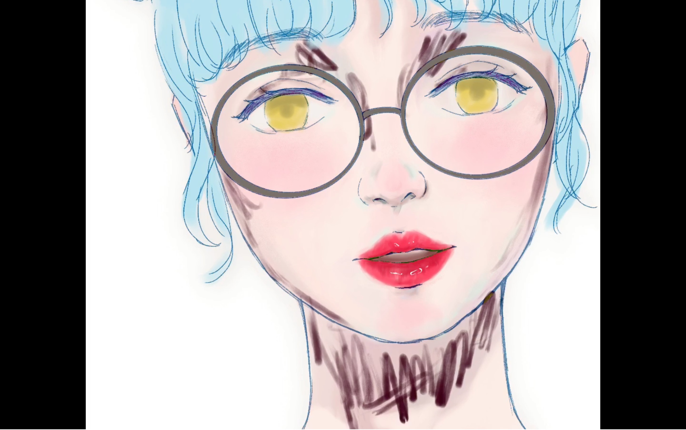 【procreate】新手厚涂面如菜色_哔哩哔哩 (゜-゜)つロ 干杯~-bili