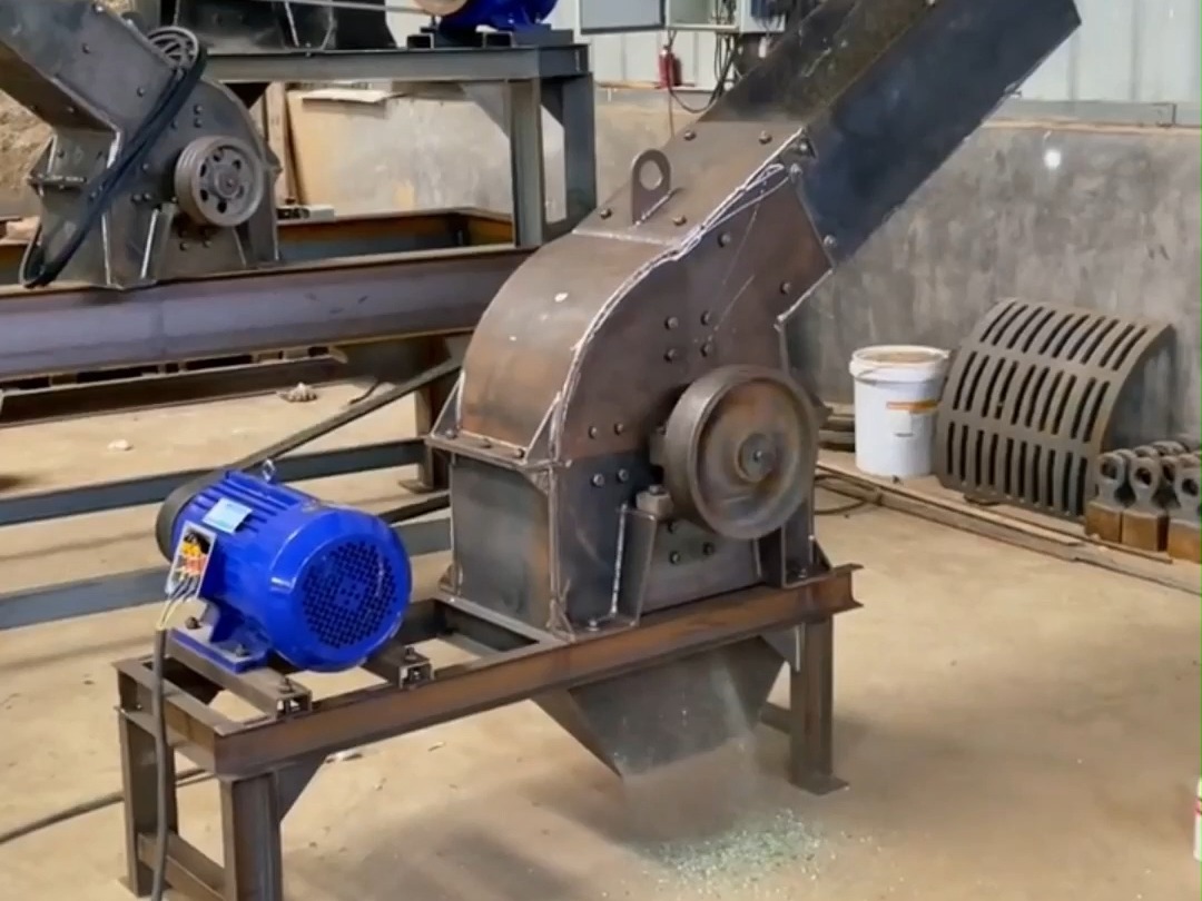 玻璃粉碎机 酒瓶细碎机 石膏娃娃打碎机