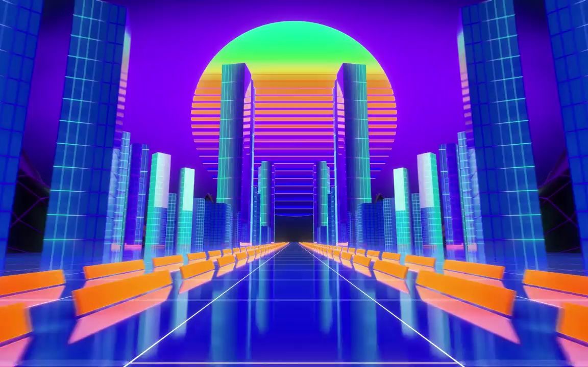 视频素材 ▏k1845 4k高清画质赛博朋克科幻感梦幻星球城市穿梭未来