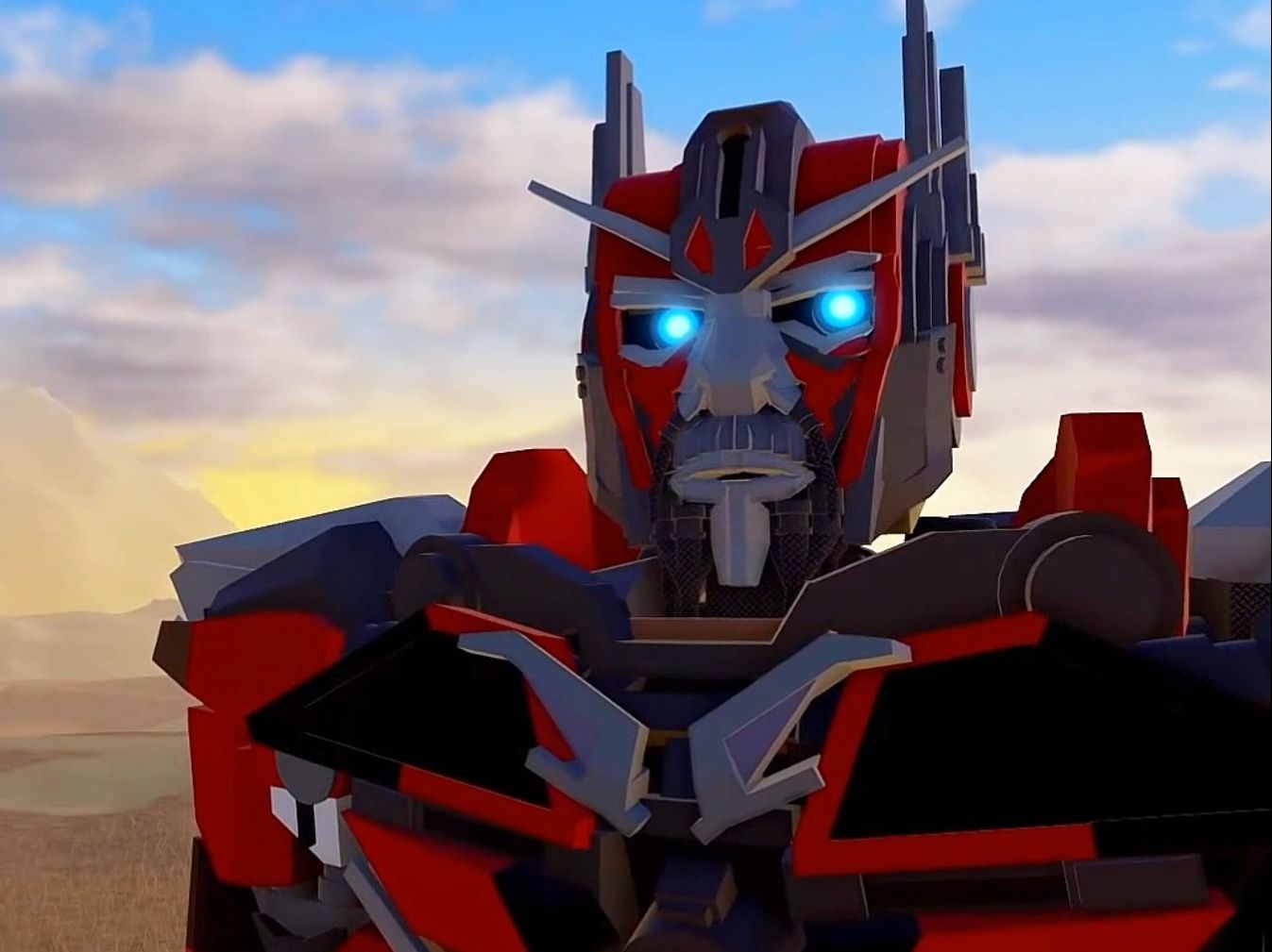 致敬电影 变形金刚3 中御天敌和擎天柱的对话.