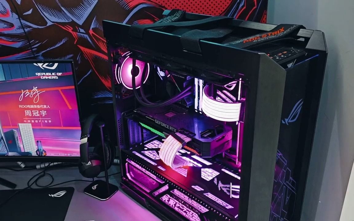 rog全家桶展示rog外设 rog全家桶