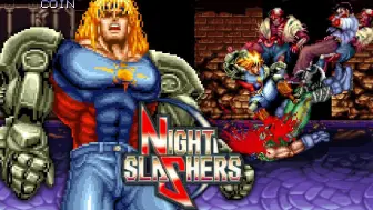 Download Video: 【Night Slashers 午夜杀生】Arcade【无伤 一命通关】怀旧街机经典游戏永久收藏版【高清60帧】