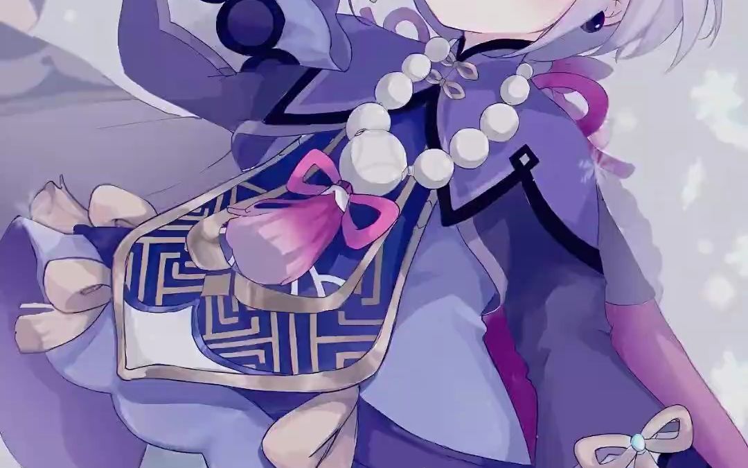 原神七七cos服乖巧女僵尸冻冻回魂夜cospaly动漫全套服装可爱萝莉