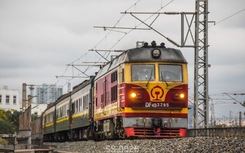 【铁道】df4dk3295牵引客车5511通过湘桂线799公里(4k 60fps)