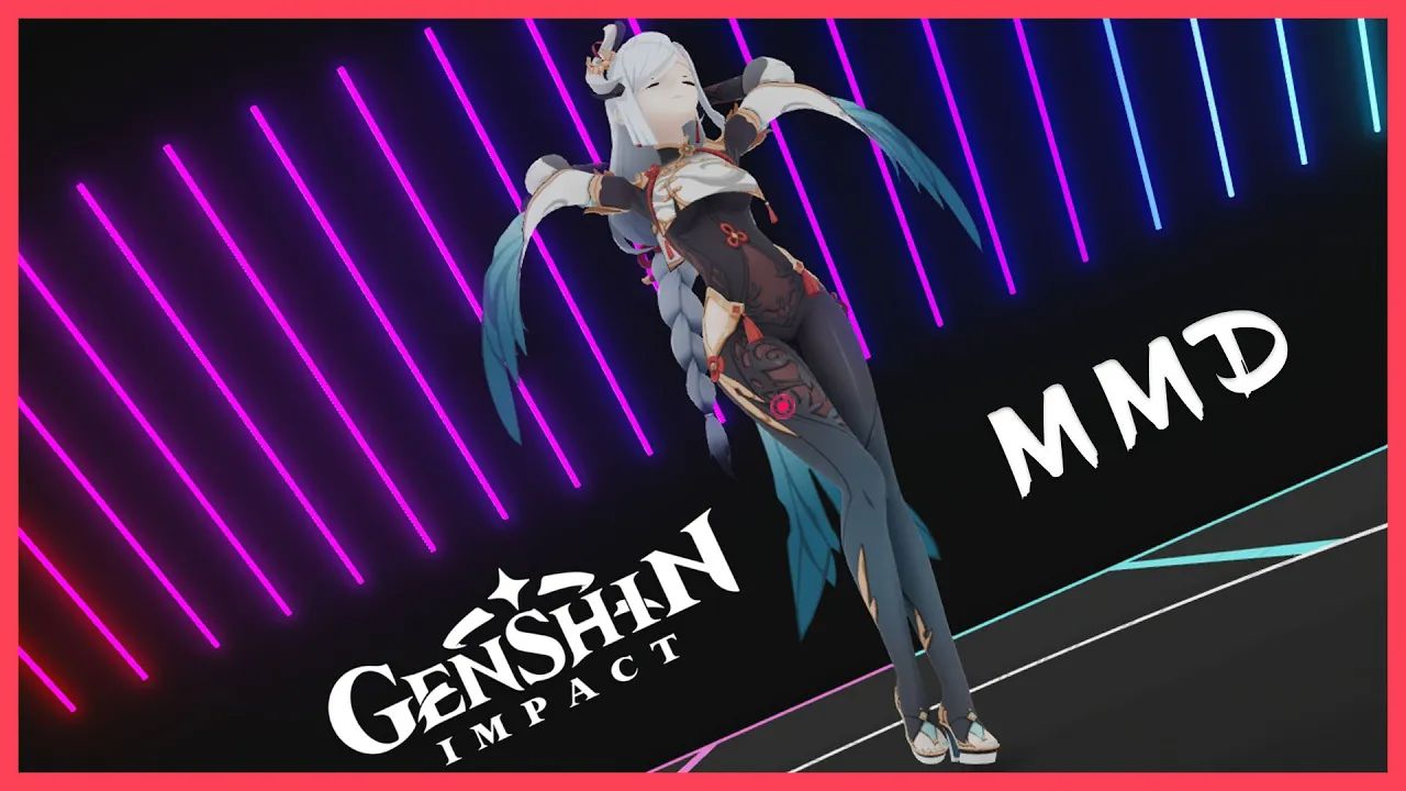 [图][GENSHIN MMD] 1 Hour Bunny Bot Dance ^_^