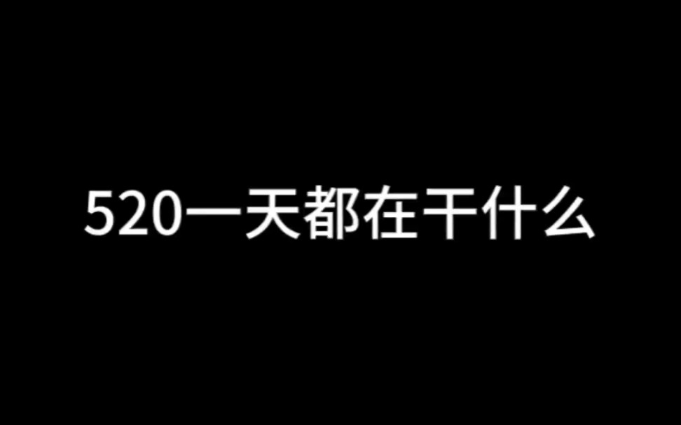 520一天 你们在做什么呢