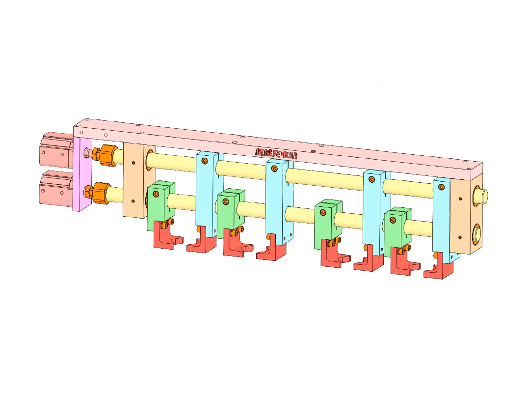 气动夹料机构原理动画