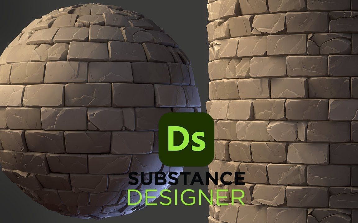 Substance 3D Designer ! 制作风格化砖墙材质 !哔哩哔哩bilibili