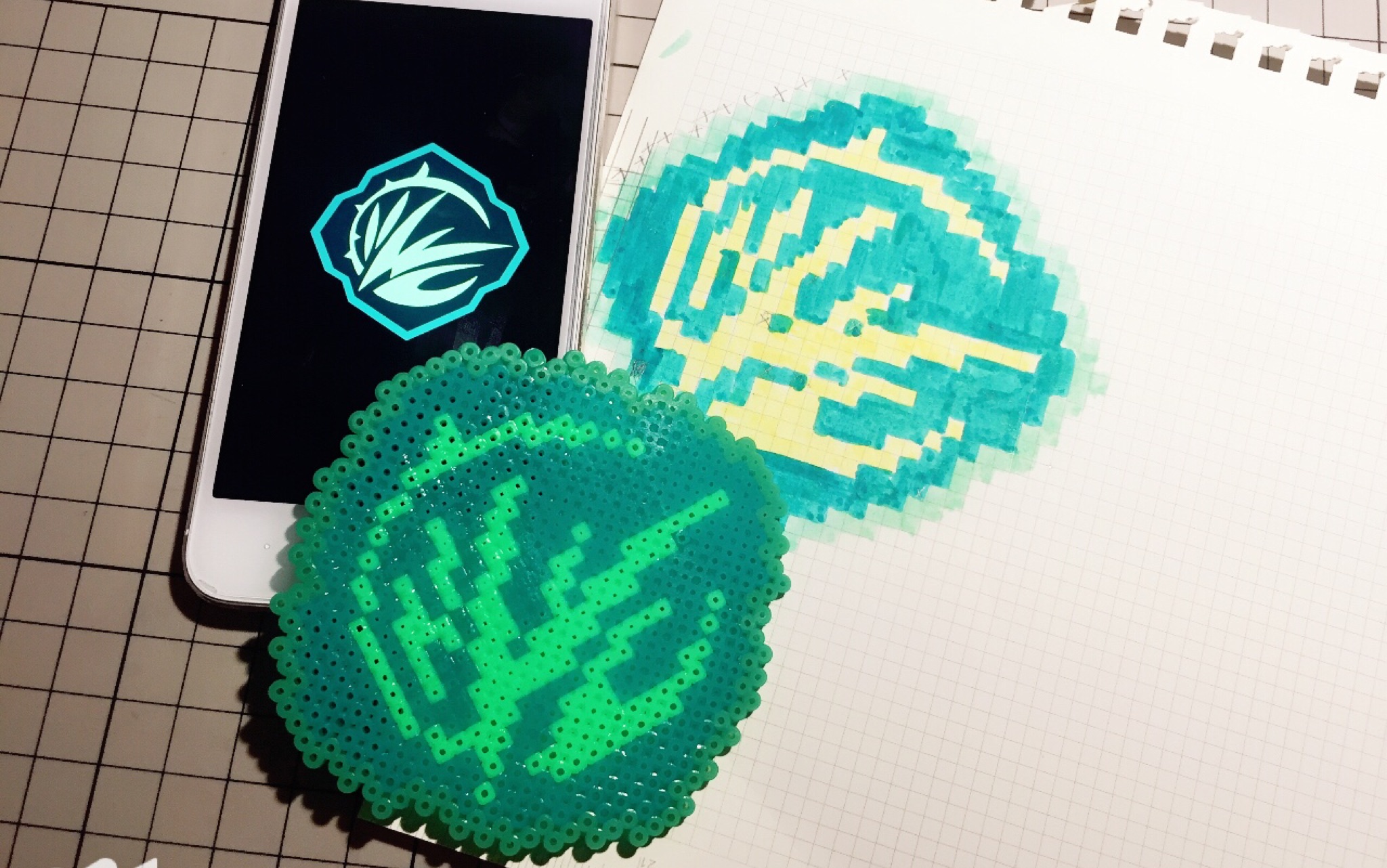 【全职高手】用拼豆拼一个微草队徽吖!