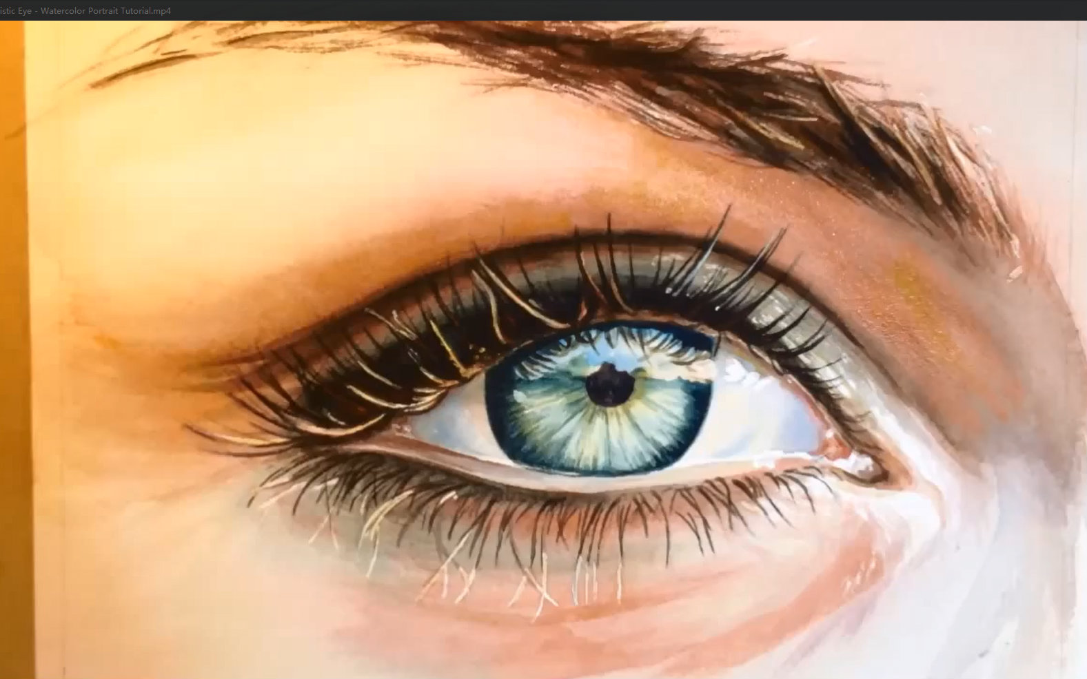 如何画一张水彩眼睛kellyeddingtonwatercolors