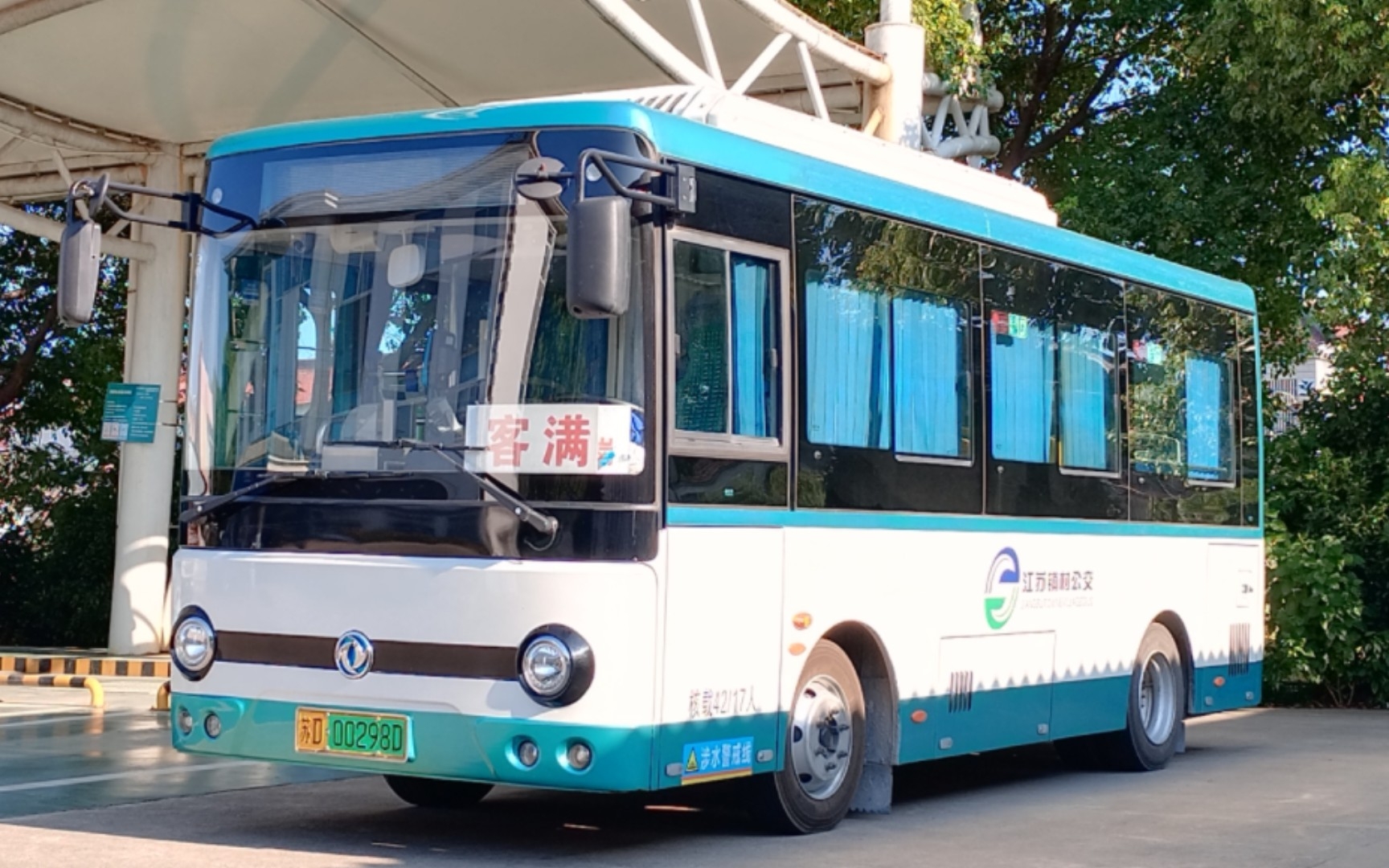 金坛镇村公交302路回场线路pov 西岗→朱林客运站 东风天翼eq6651