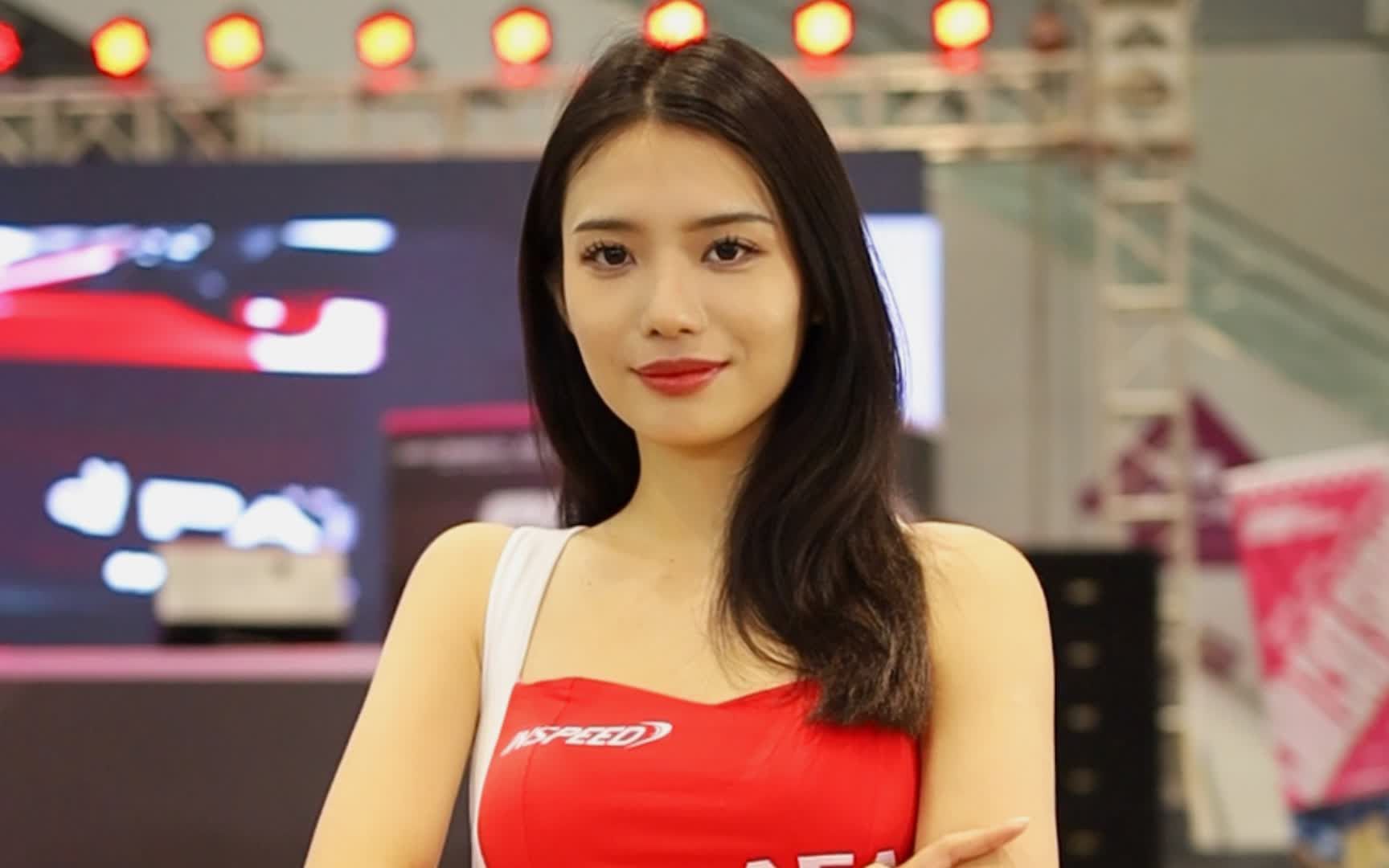 【4k】去2023深圳改装车展,影美女模特 005