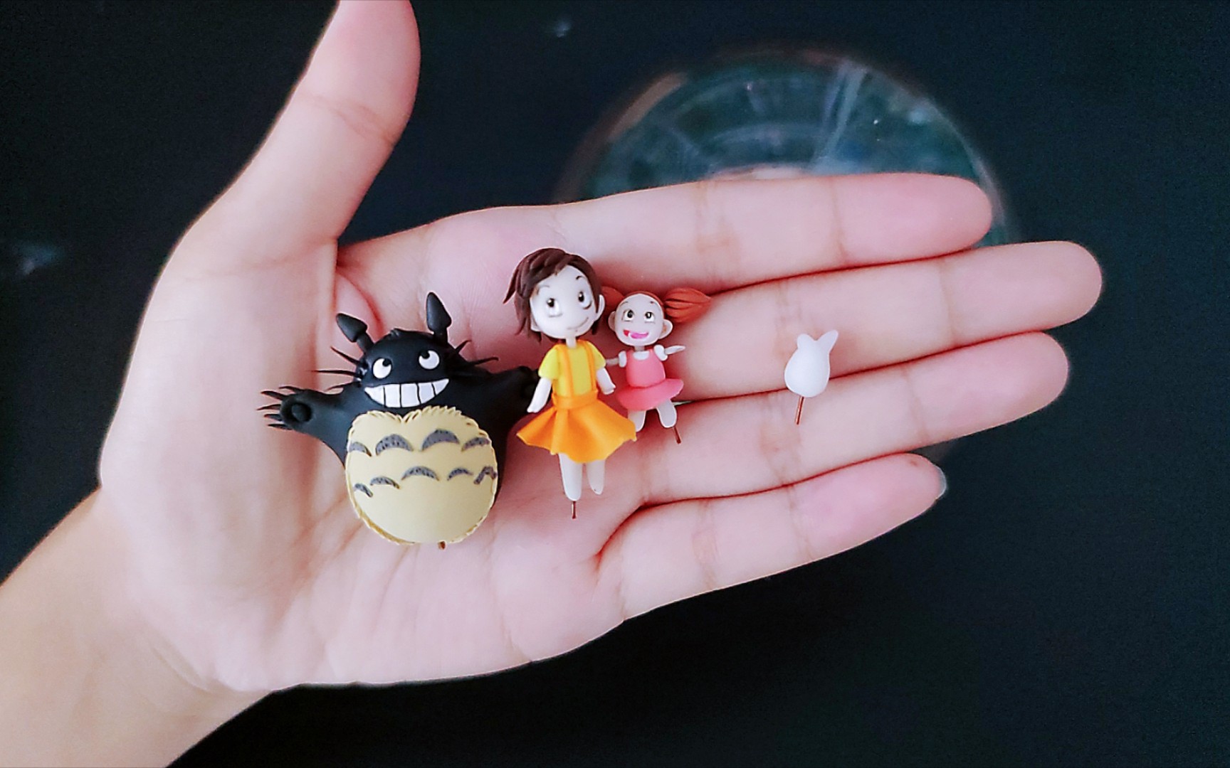 【超轻黏土】龙猫组合自制!