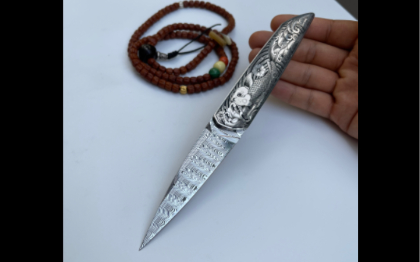 林赛雕大马小折刀,锦鲤跃浮华