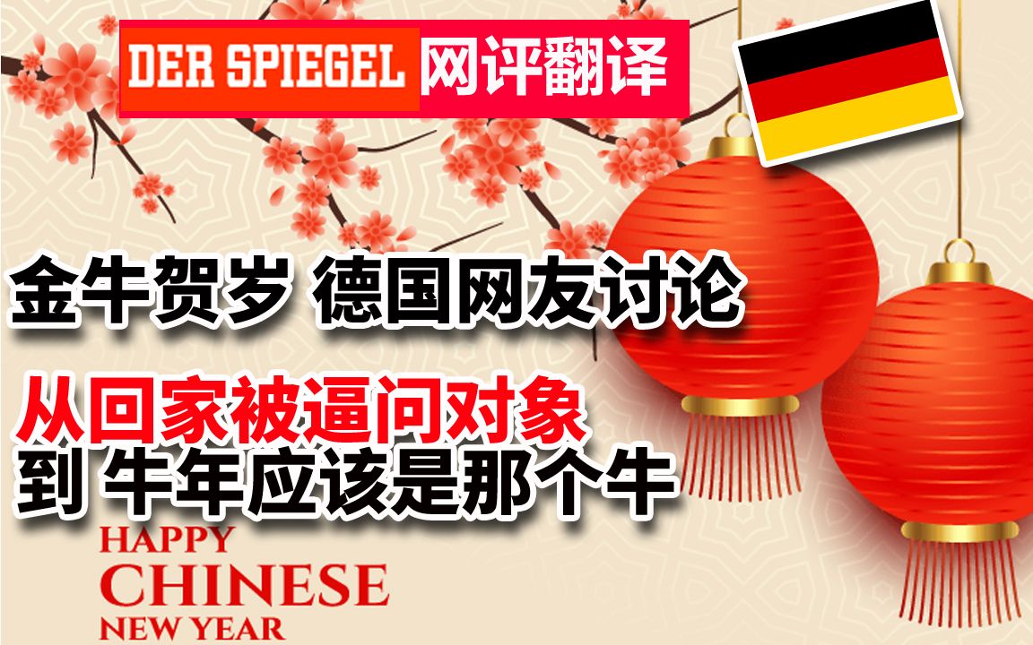 金牛贺岁,德国网友讨论 从回家被逼问对象,到牛年应该是哪个牛哔哩哔哩bilibili