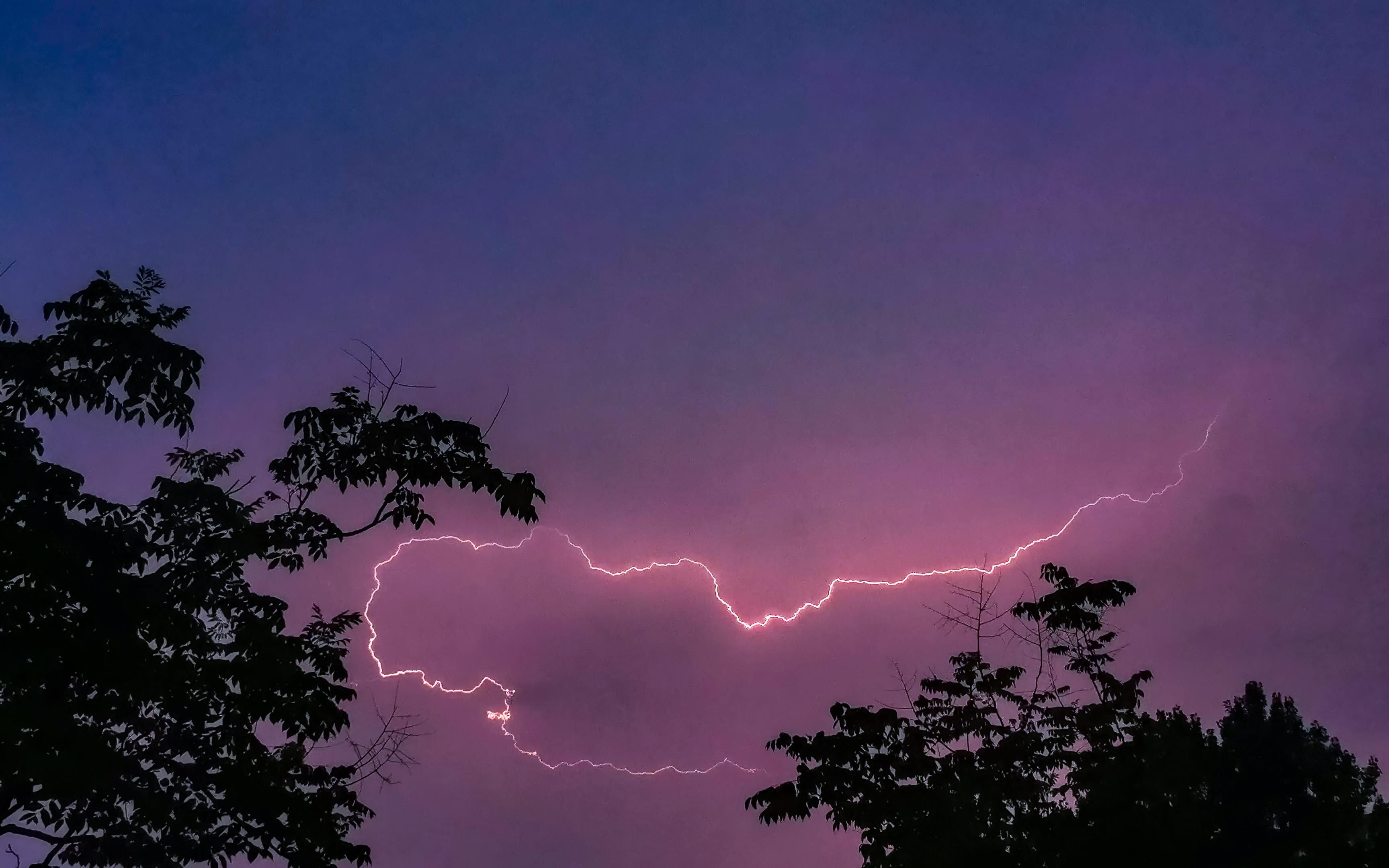 【4K】Warning! Lightning Storm Created⚡【闪电 哔哩哔哩