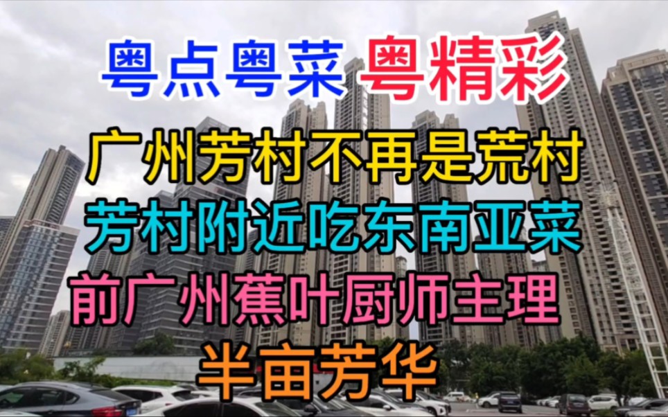 [图]粤点粤菜粤精彩，广州芳村不再是荒村，芳村附近吃东南亚菜，前广州蕉叶厨师主理，半亩芳华，粤语中字幕