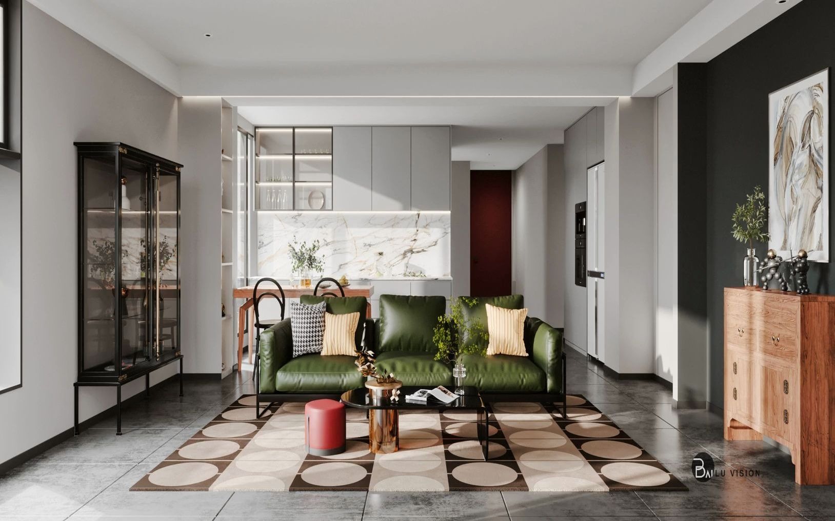 港式软装搭配 #平层案例 两套家装 · 新中式,混搭 #知末网