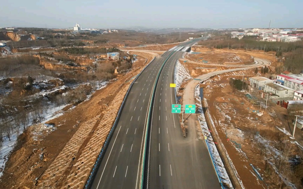 新密市白寨镇国道310线郑州西南段即将竣工