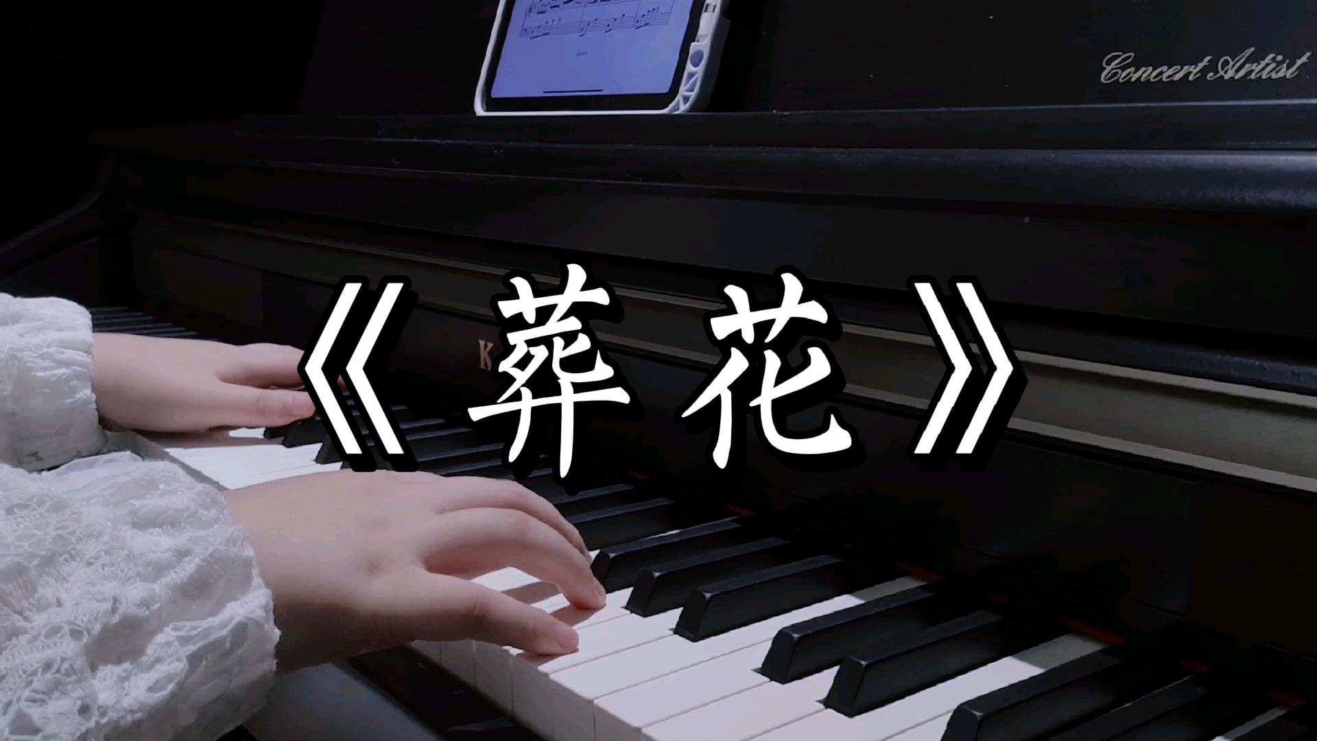 钢琴弹奏葬花治愈系纯音乐初学者可弹