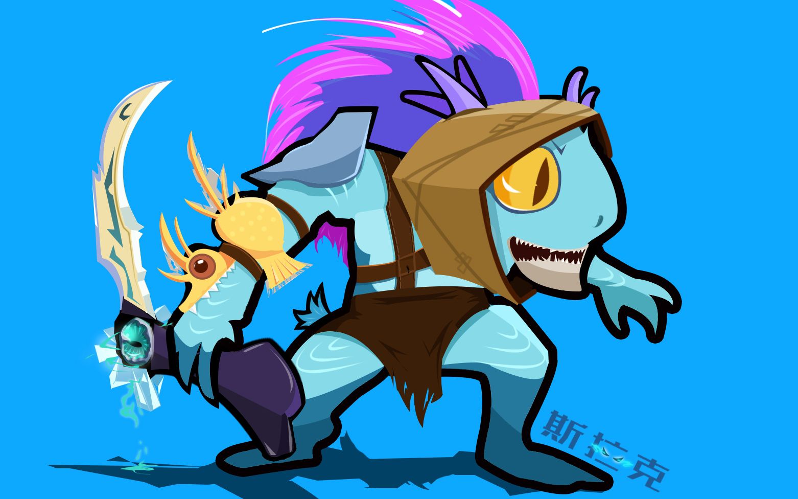 【lol→dota2 全英雄ai挑战】小鱼人_哔哩哔哩 (゜-゜)つロ 干杯