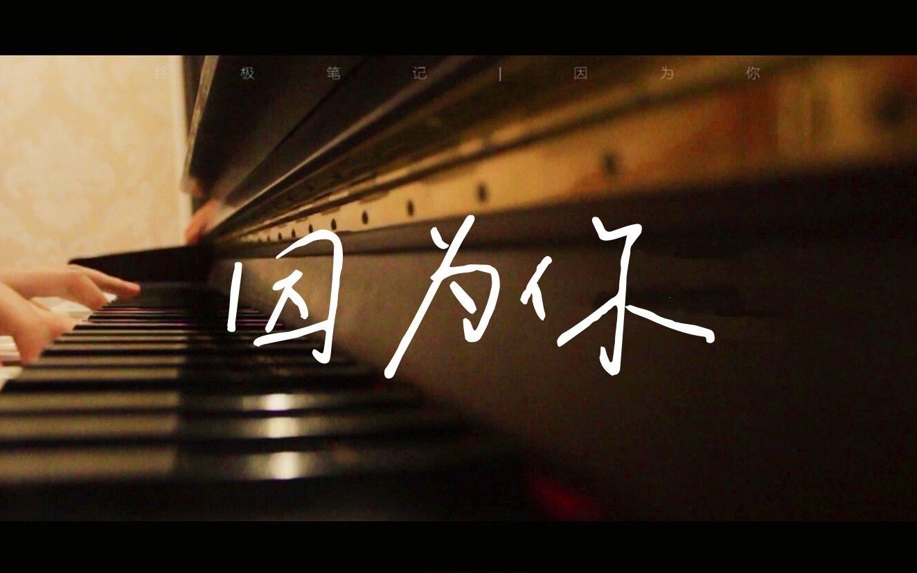 钢琴终极笔记因为你多幸运因为你