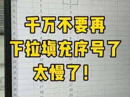 下载视频: 一秒填充一万个序号