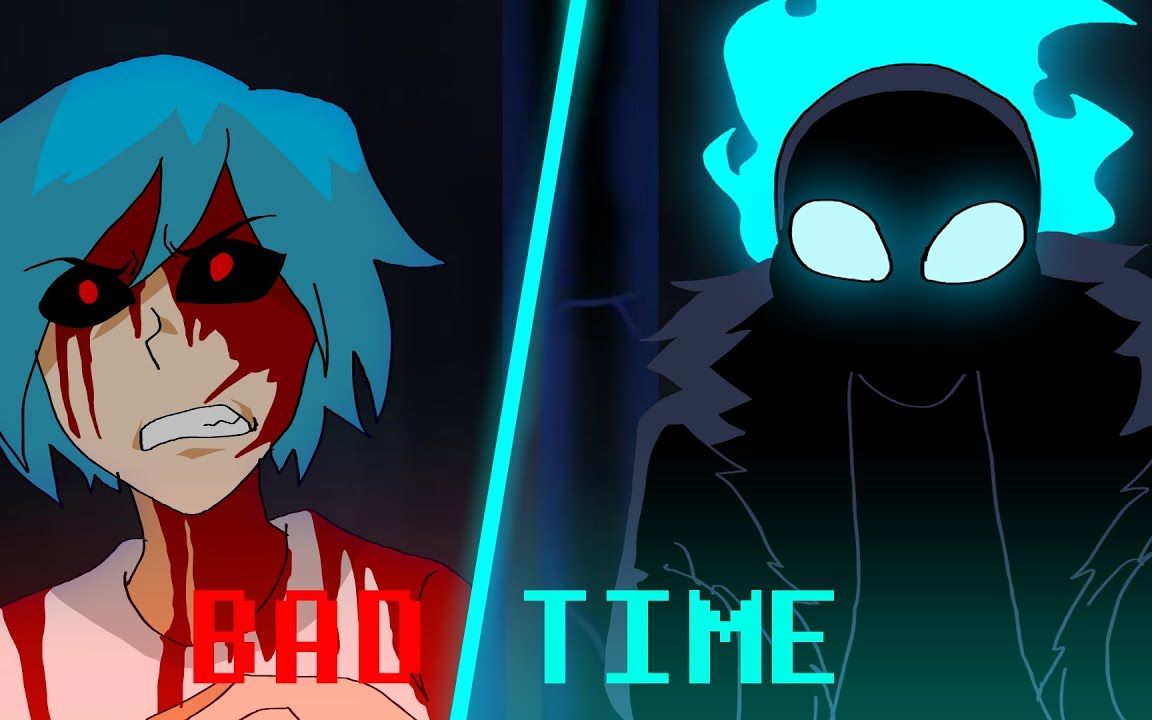 [图]BAD TIME- Nightmare Sans vs BF_ (FNF Animation)