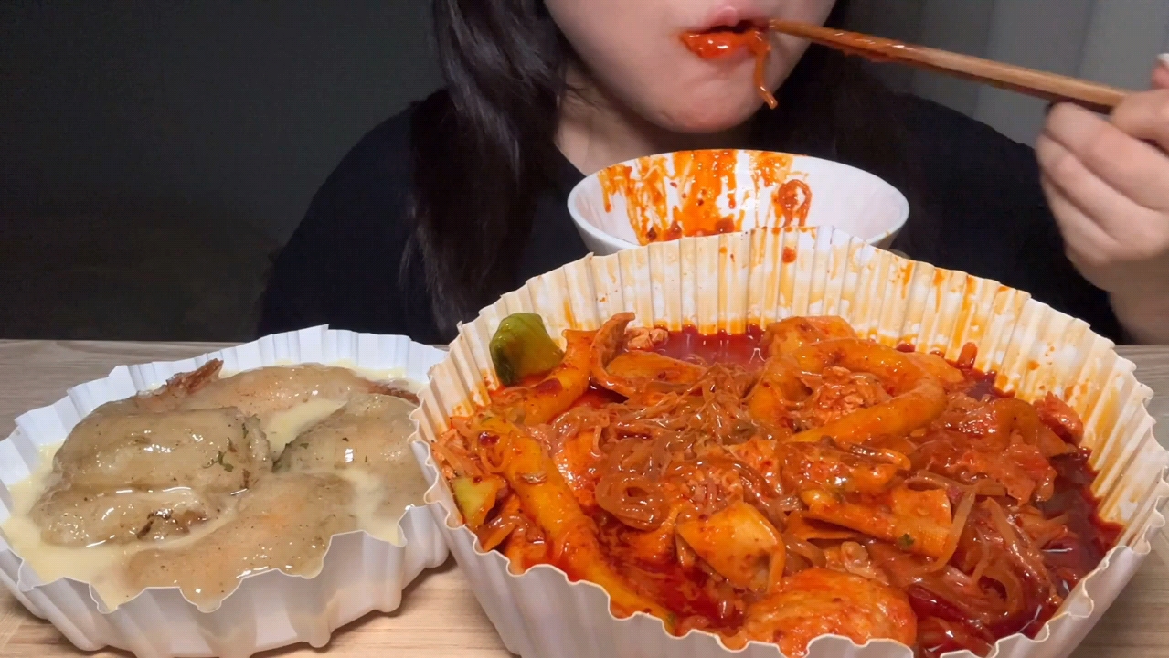 【韩国吃播】韩式麻辣烫