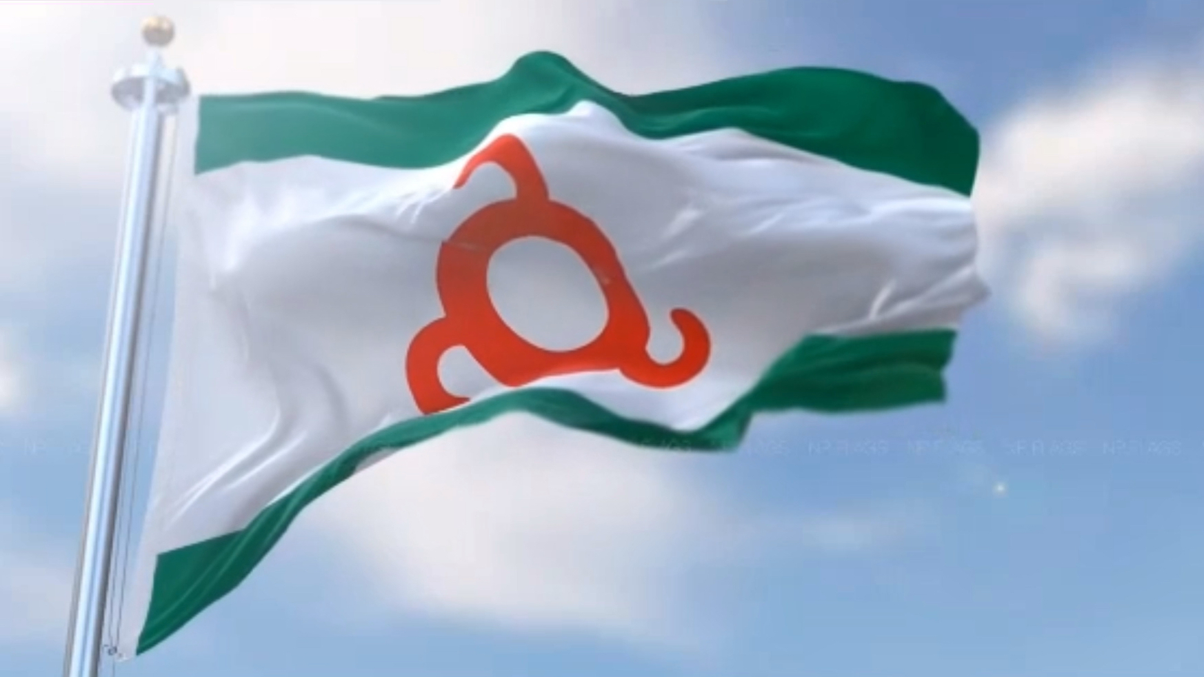 印古什共和国 国旗图片
