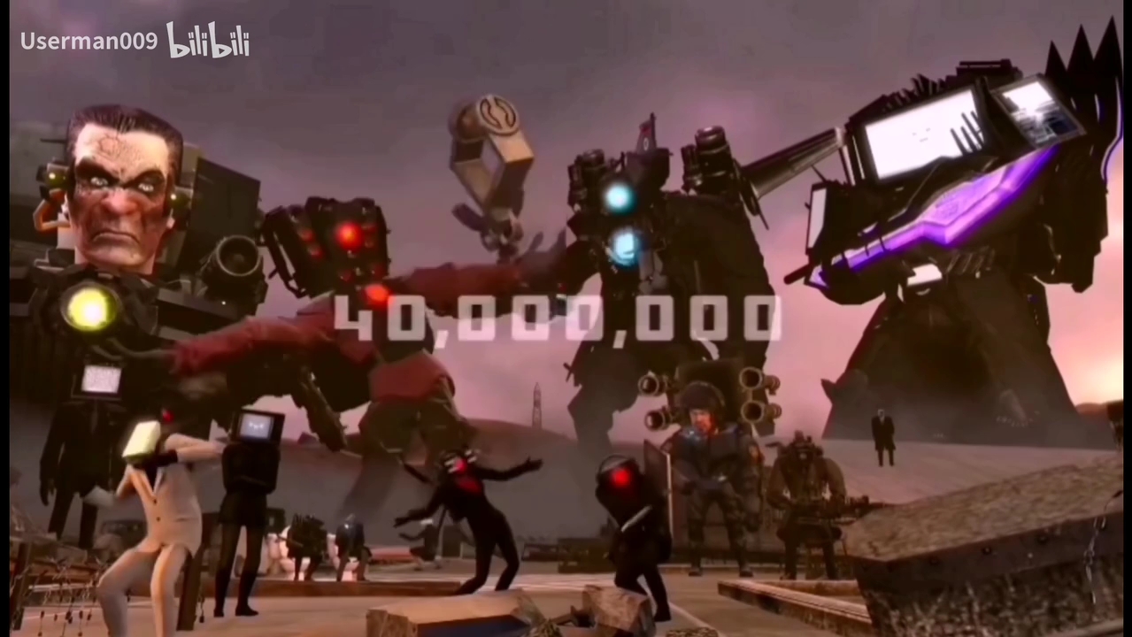 哥斯拉家族vs泰坦监控人与精英队!