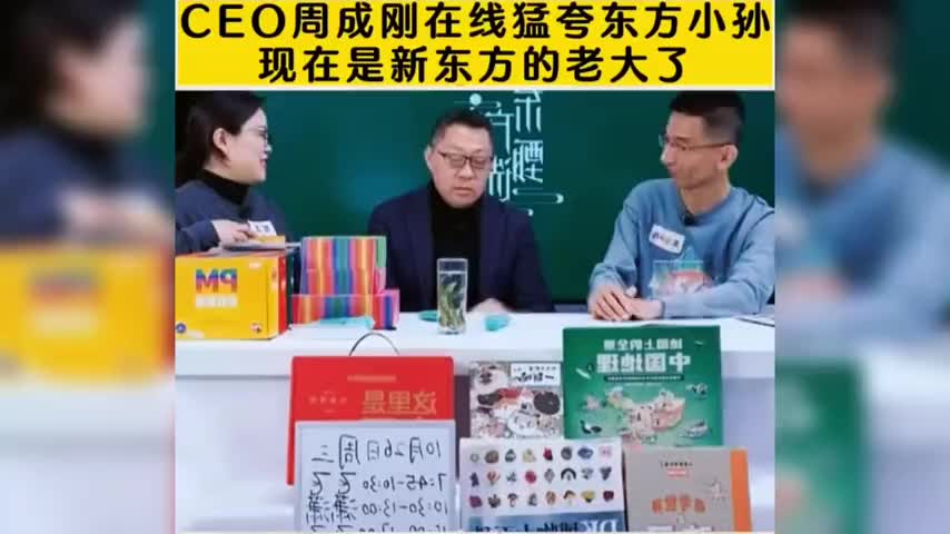 ceo周成刚讲东方小孙在新东方的晋升之路,是真正的干将,最年轻哔哩哔哩bilibili