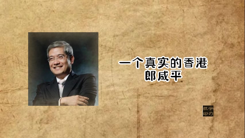 郎咸平:一个真实的香港哔哩哔哩bilibili