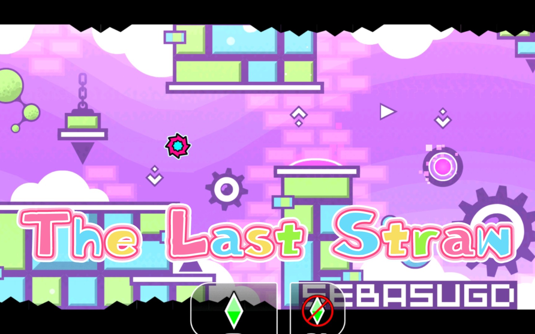 [图]「几何冲刺」23.09.14 (Daily) The Last Straw by Sebasthian60 (Hard 5 star) [2/2 coins]