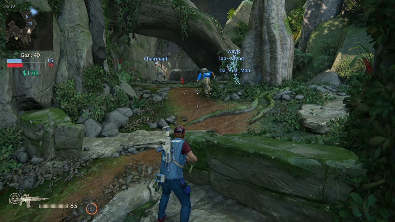 神秘海域4 多人模式 好像卷入了2个黑恶势力的对局之中