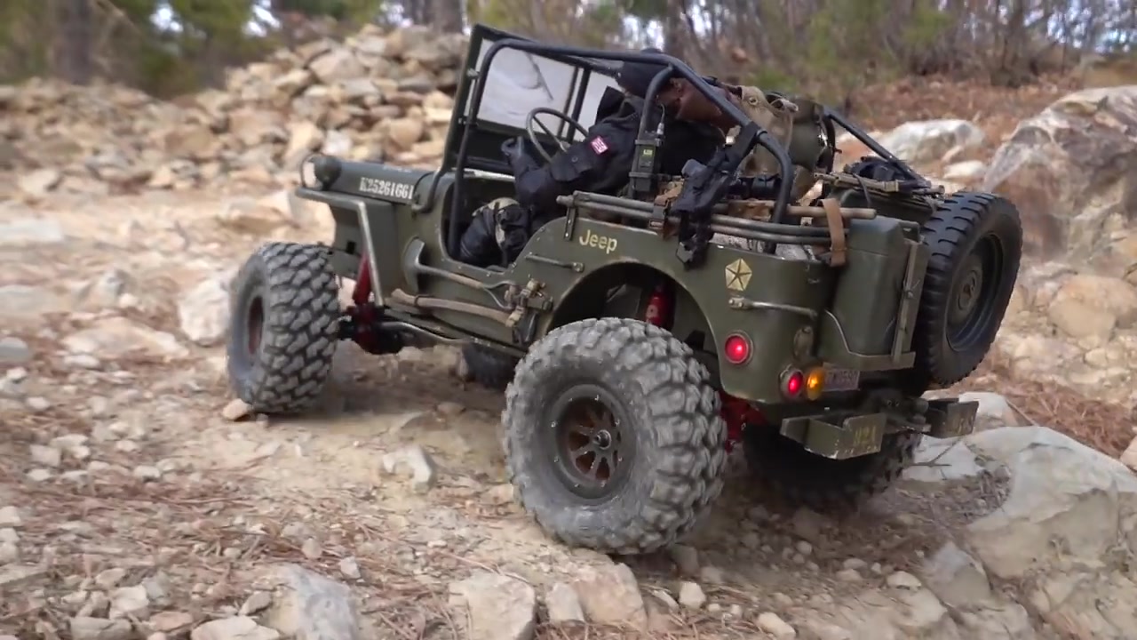 改装吉普威利斯下地试车看着真像真车16scalejeepwillys