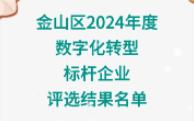 金山区2024年度数字化转型标杆企业评选结果名单哔哩哔哩bilibili