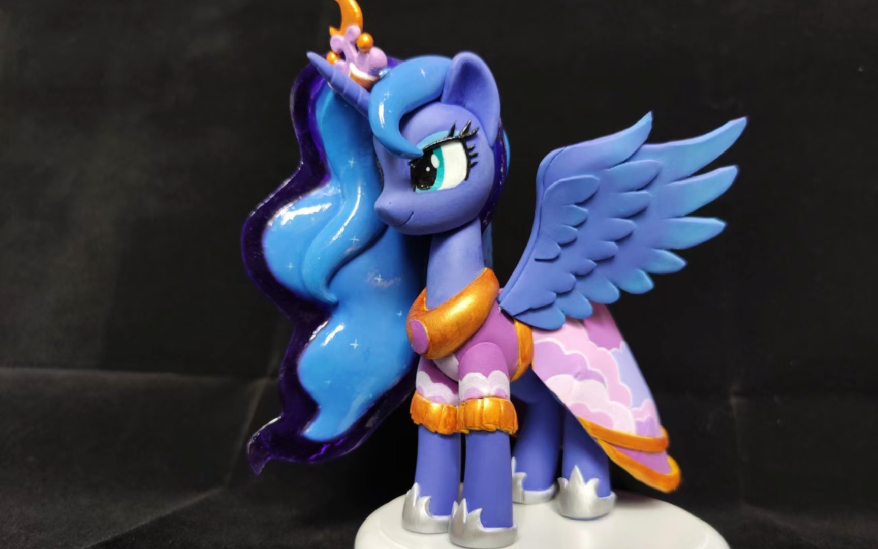 【mlp】月亮公主/露娜 黏土手办制作