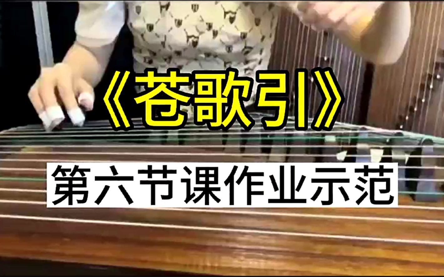 中央音乐学院郜雅老师古筝艺考曲苍歌引讲解第六课作业示范教学