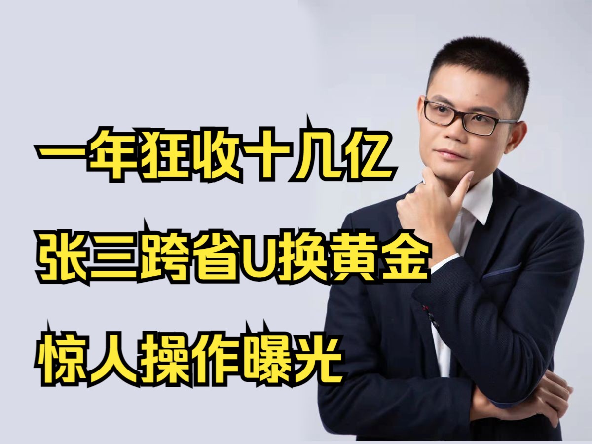 一年狂收十几亿张三跨省U换黄金惊人操作曝光哔哩哔哩bilibili