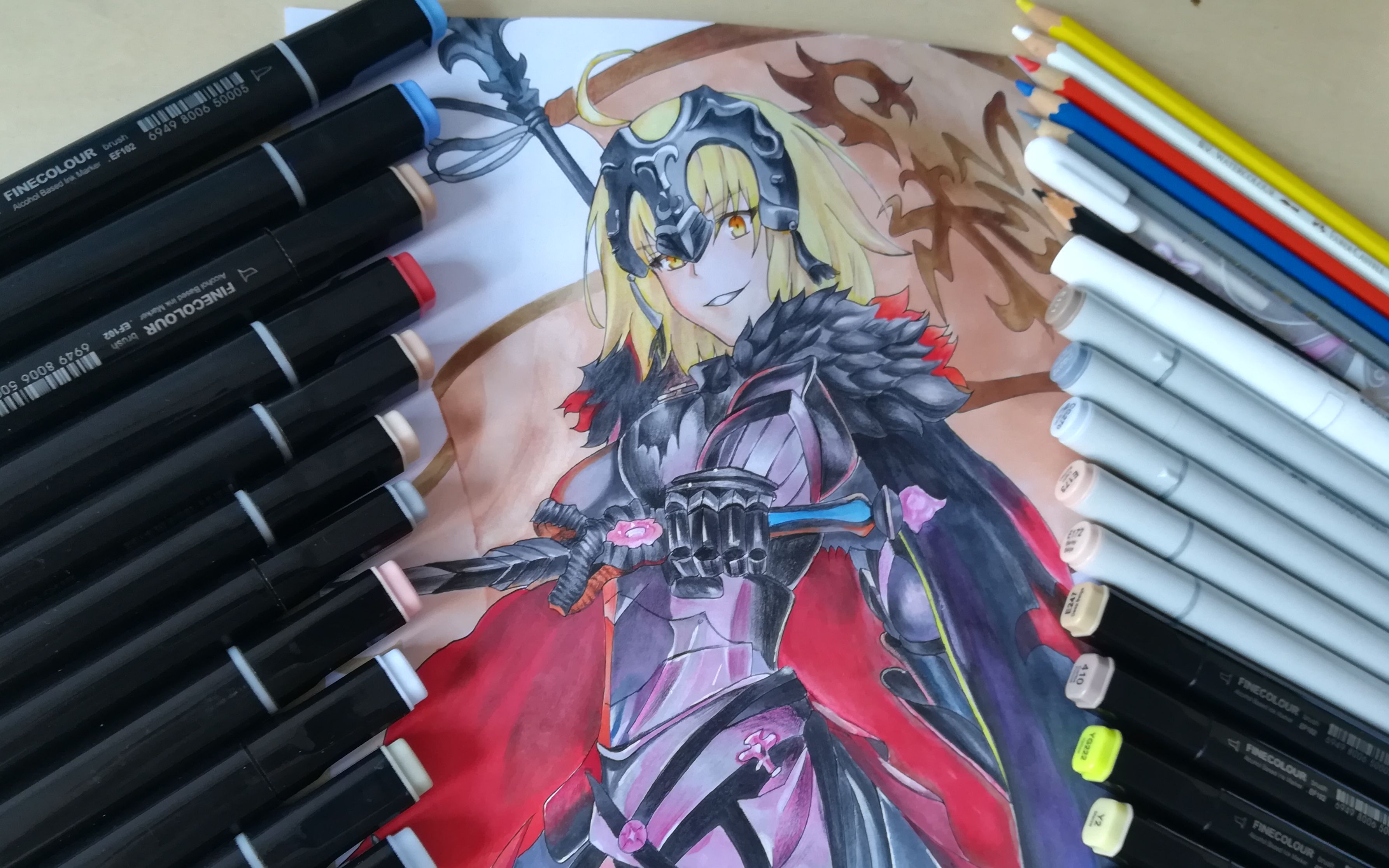 【马克笔手绘贞德】我可能就放了一个bgm