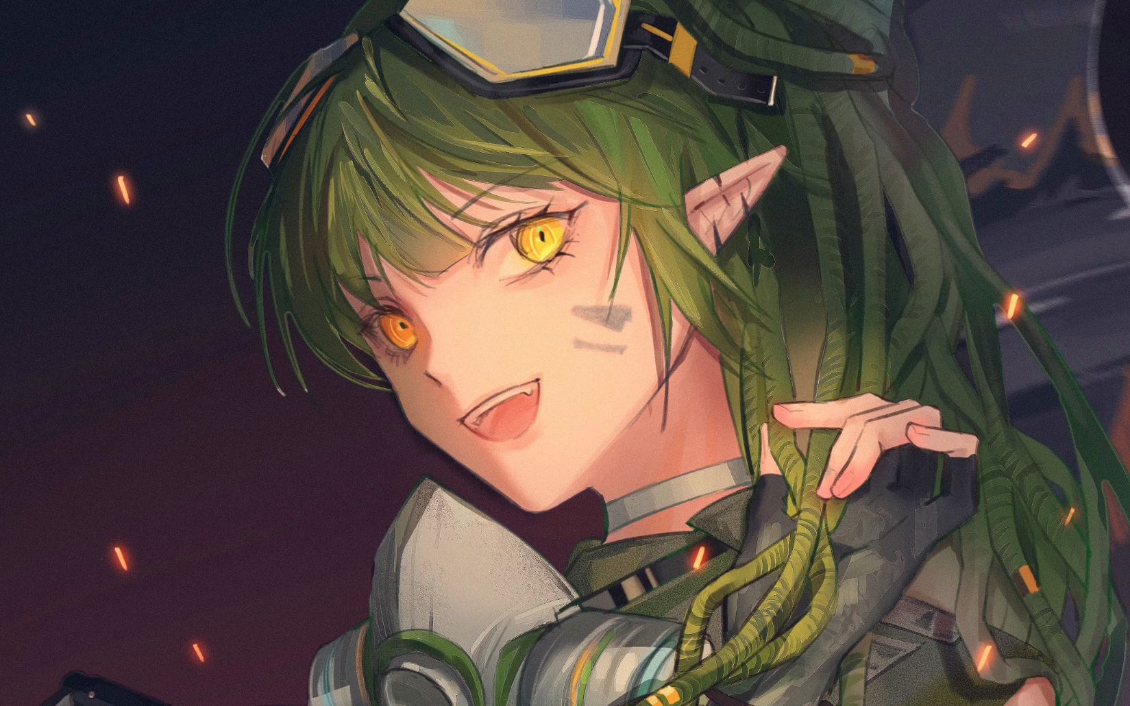 【绘画过程】姬达响了 感觉没有女铜会不喜欢嘉维尔|明日方舟